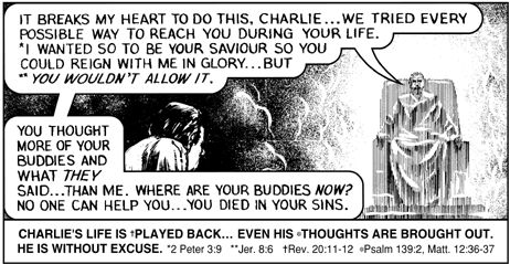 An actual unaltered page from a Jack T. Chick tract