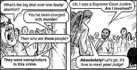 An actual unaltered page from a Jack T. Chick tract