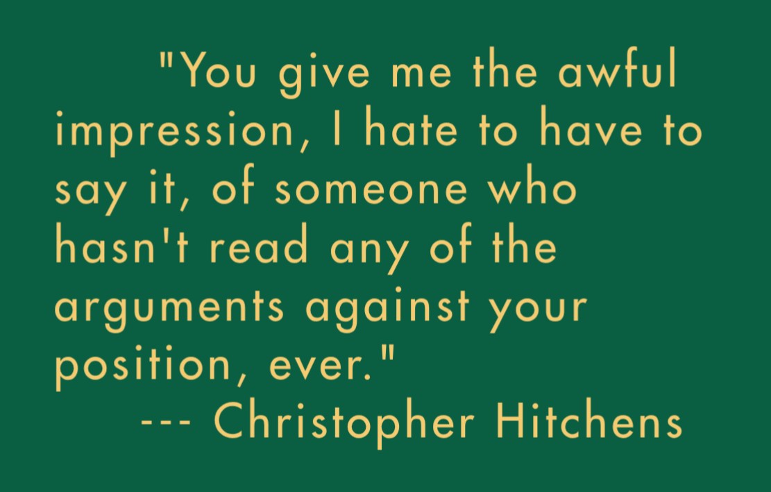 Hitchens quote