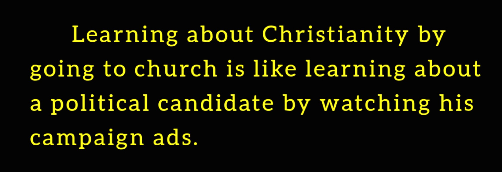 Learning about Christianity