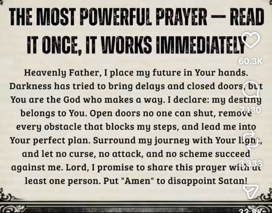 Powerful prayer