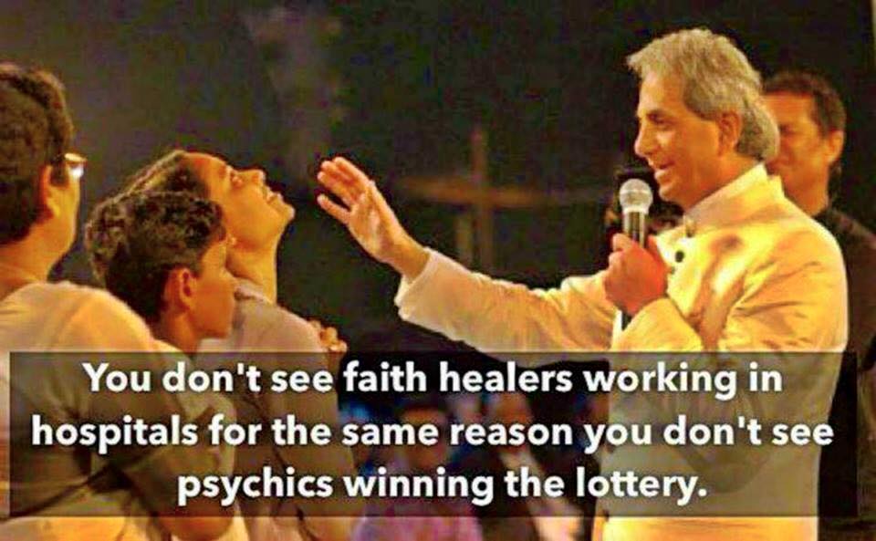 Faith healers in hospitals