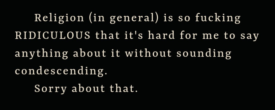 Religion is ridiculous