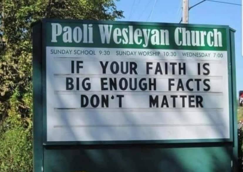 If your faith is big enough ...